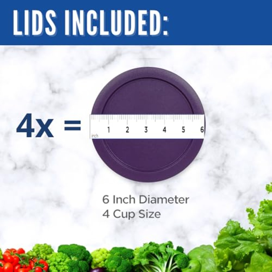 Replacement Lids for Pyrex 4-C - đánh giá và giá Food Storage Glass Round