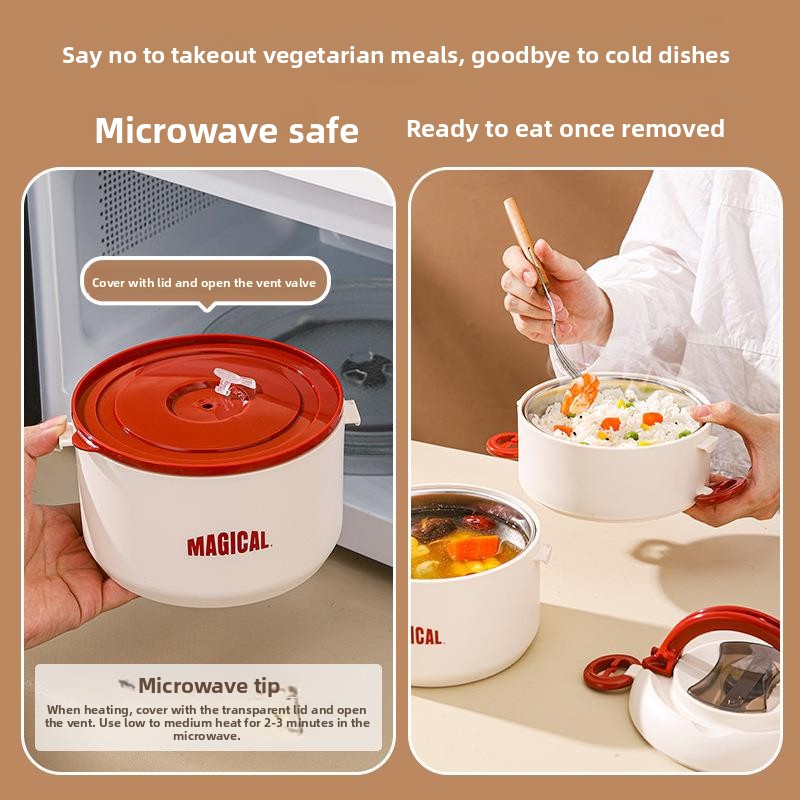 Portable Large Capacity Insula - đánh giá và giá Stainless Lunch Box