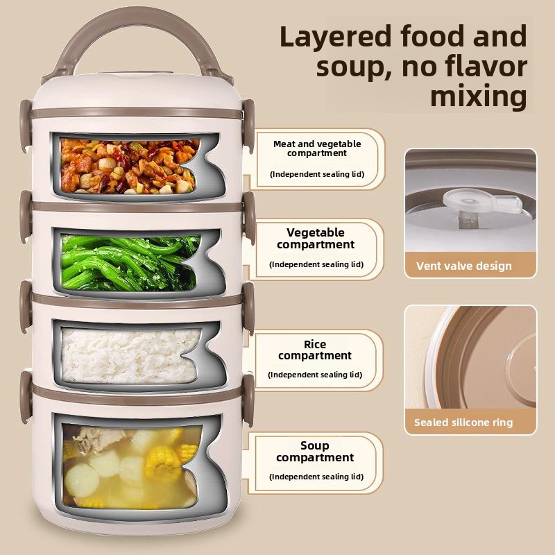 Portable Large Capacity Insula - đánh giá và giá Stainless Lunch Box