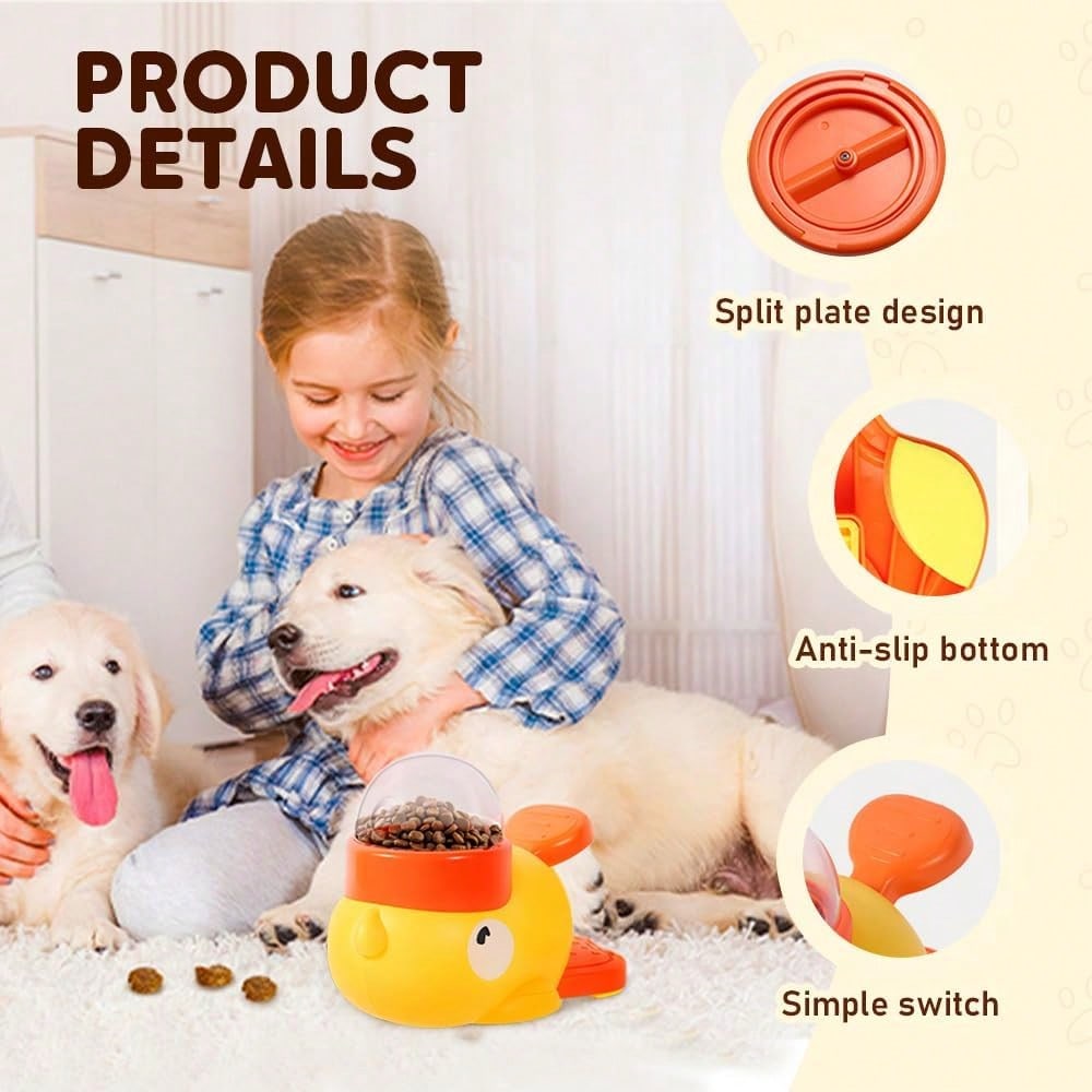 2-In-1 Dog Interactive Slow Fe - đánh giá và giá Food Storage Yellow