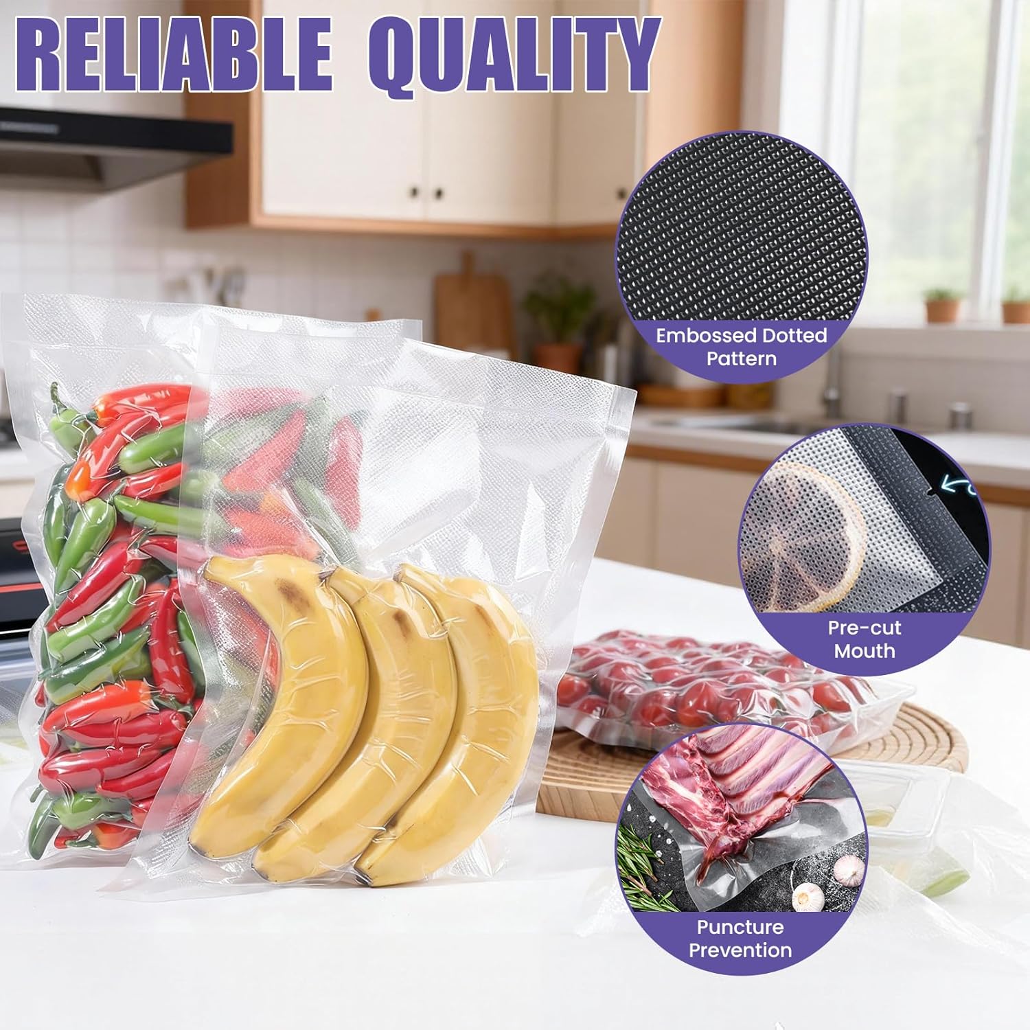 200 Vacuum Sealer Bags 6x10in  - đánh giá và giá Food Storage Vacuum Sealer Machine