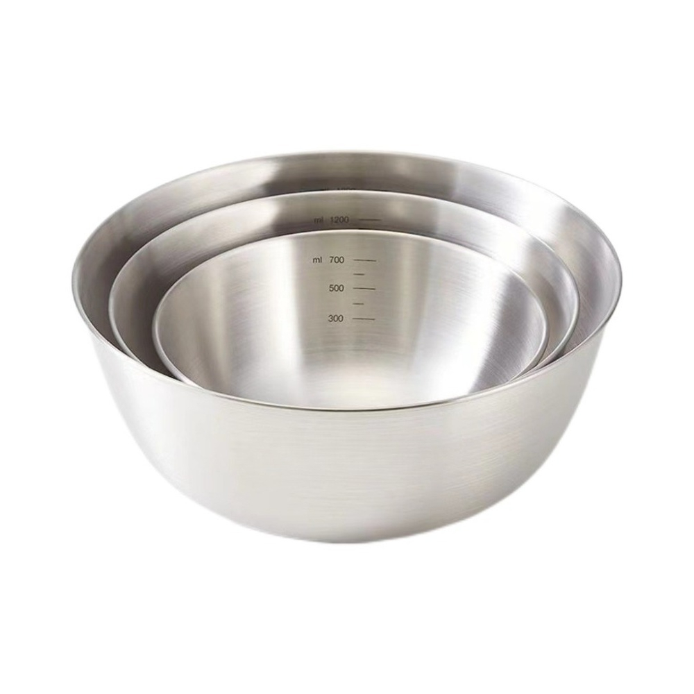 3pcs Stainless Steel Bowl Set  - đánh giá và giá Food Storage Large