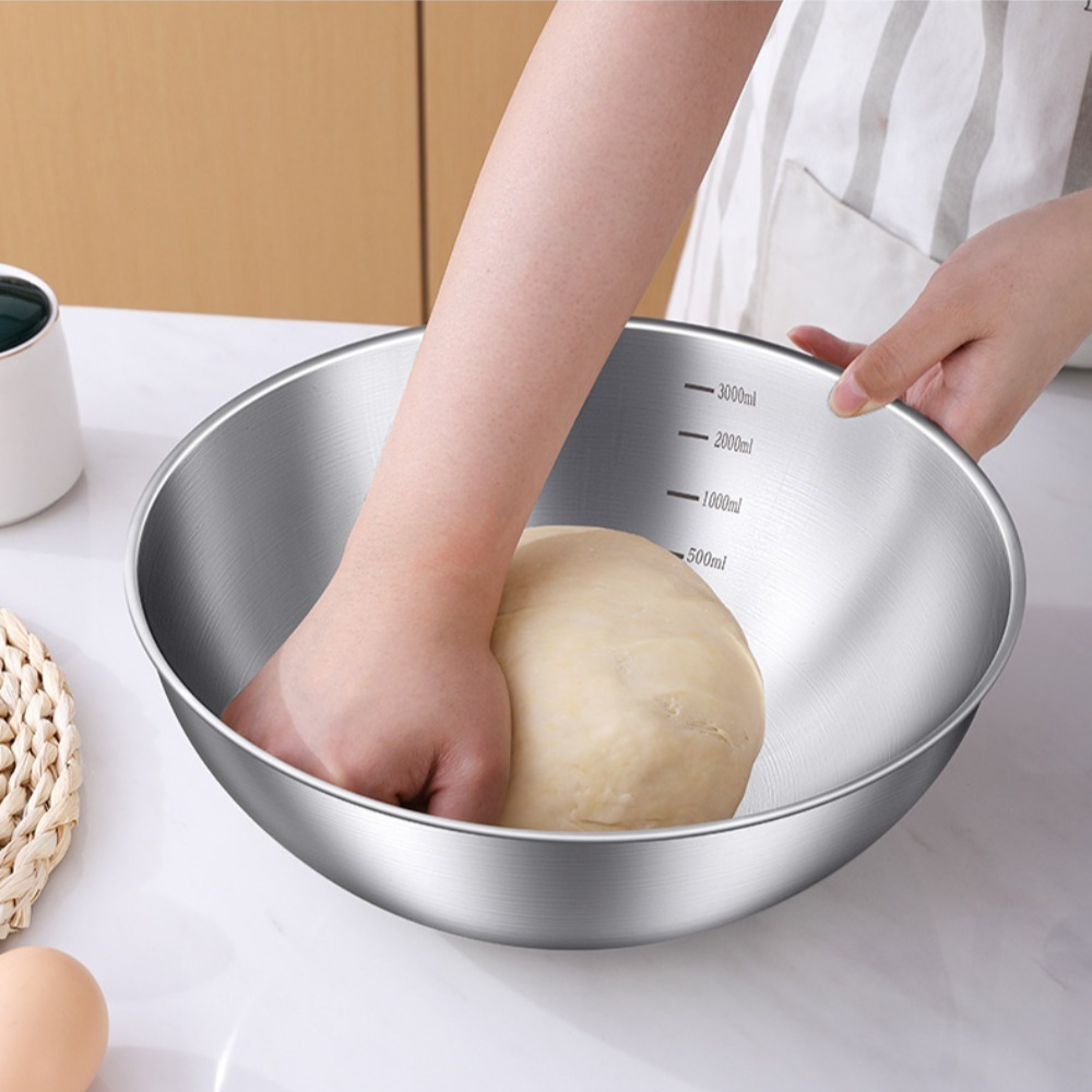 3pcs Stainless Steel Bowl Set  - đánh giá và giá Food Storage Large