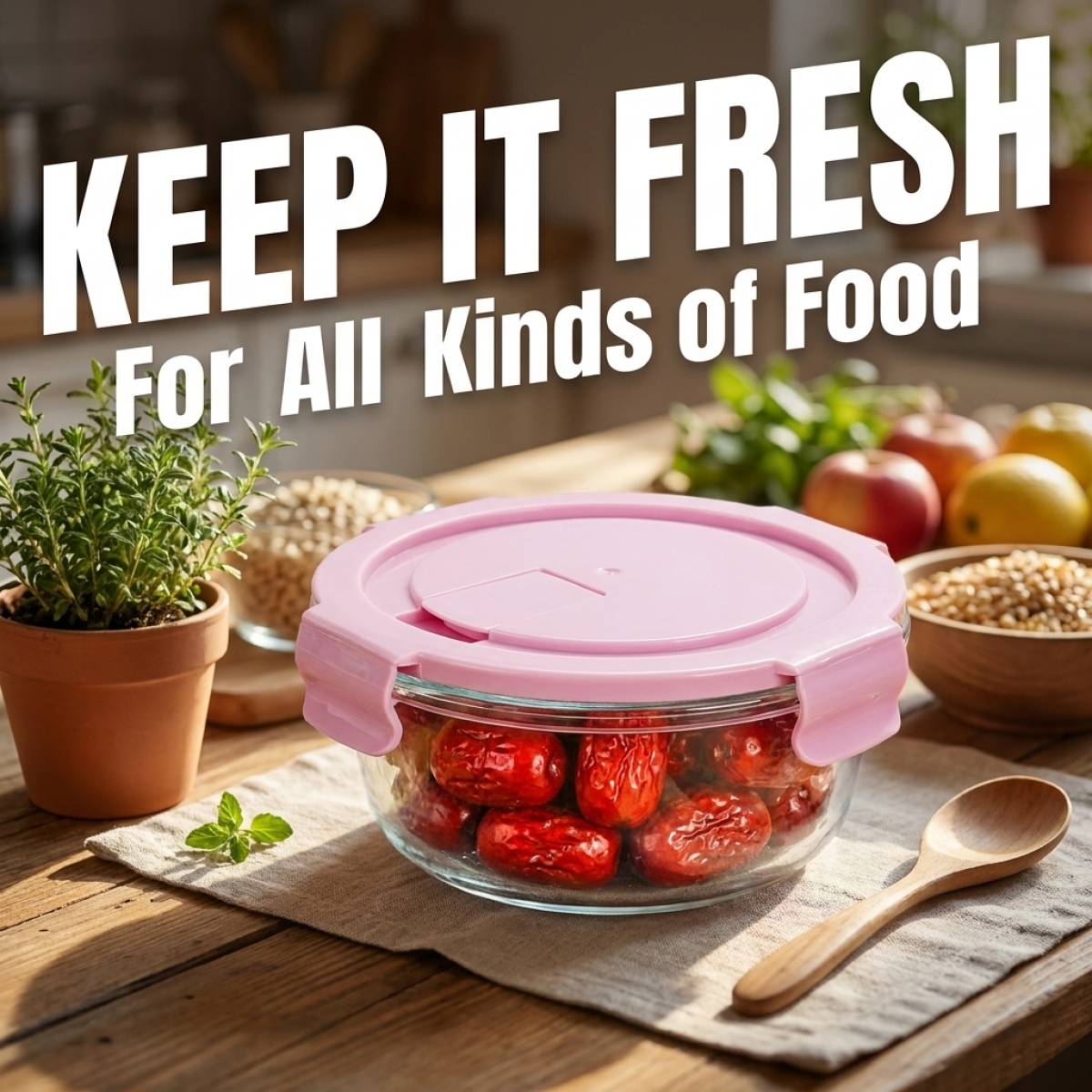 Premium Round Glass Food Stora - đánh giá và giá Food Storage Glass Round