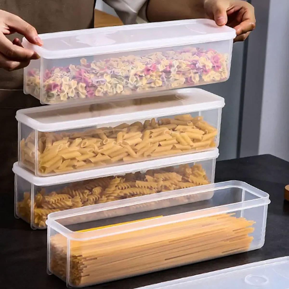 1 Plastic Transparent Storage  - đánh giá và giá Food Storage Order