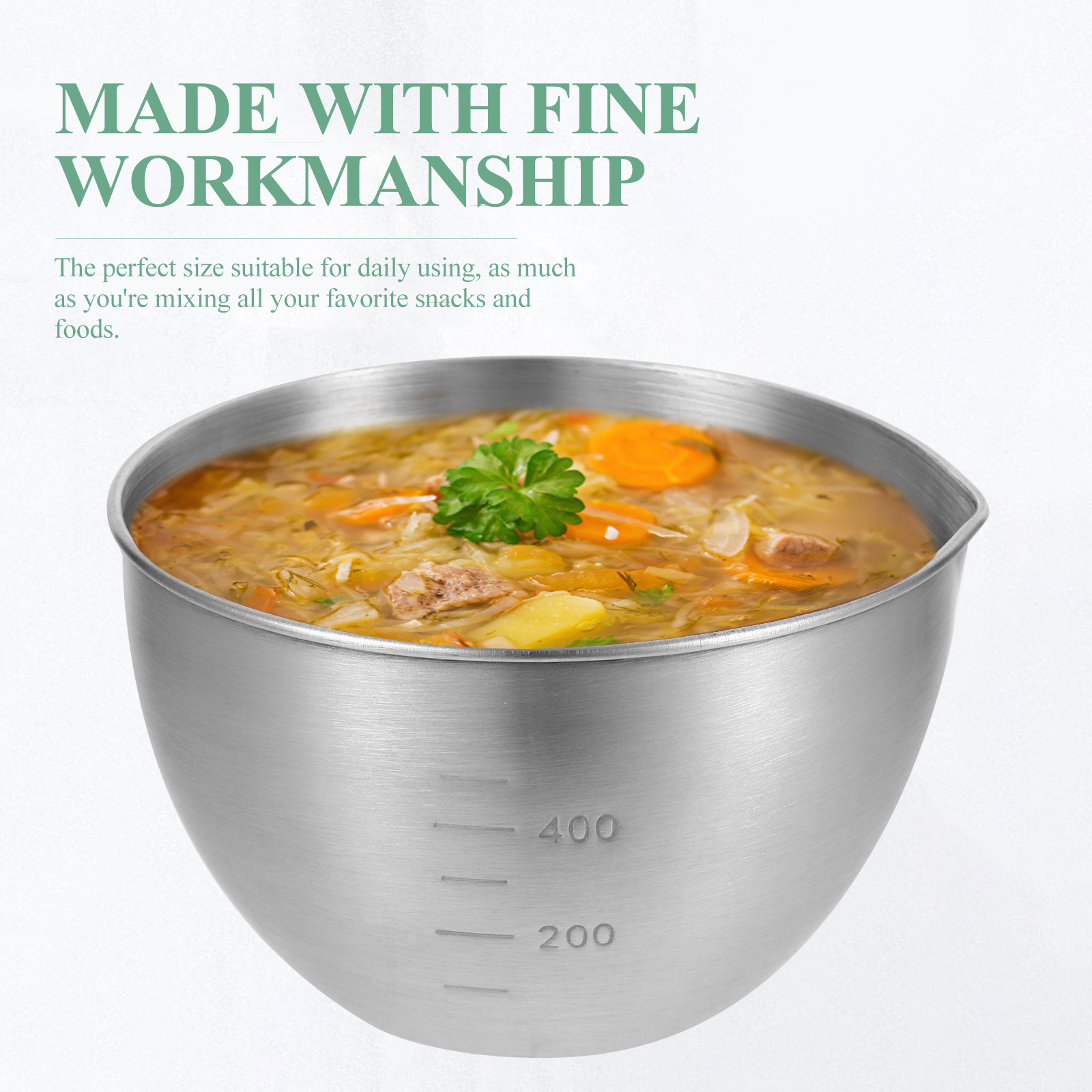 1pc Stainless Steel Mixing Bow - đánh giá và giá Food Storage Large