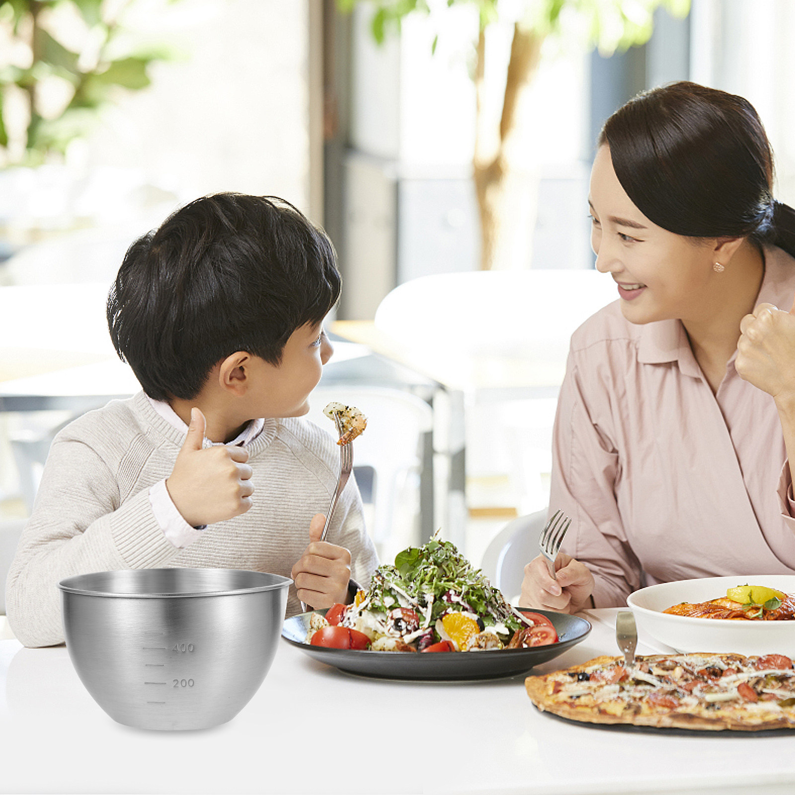 1pc Stainless Steel Mixing Bow - đánh giá và giá Food Storage Large